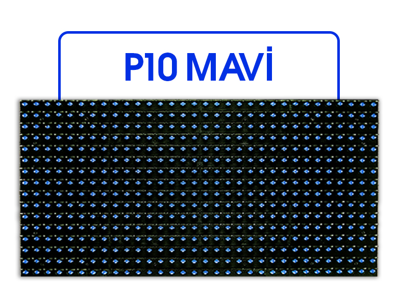 MAVİ RENK P10 PANEL